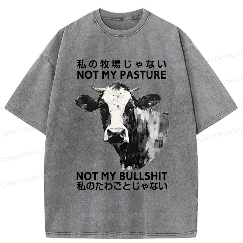 Tokyo-Tiger It's Not My Problem Washed T-Shirt