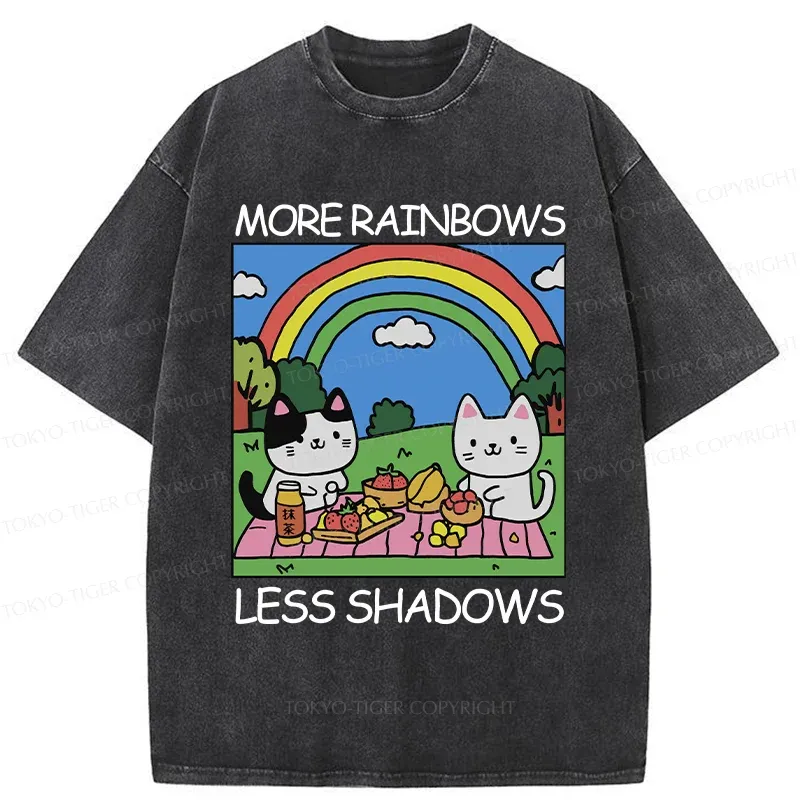Tokyo-Tiger More Rainbows Less Shadows Washed T-Shirt