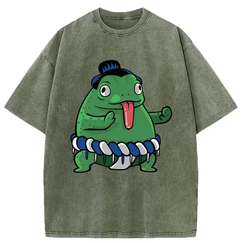 Tokyo-Tiger Sumo Frog Washed T-Shirt