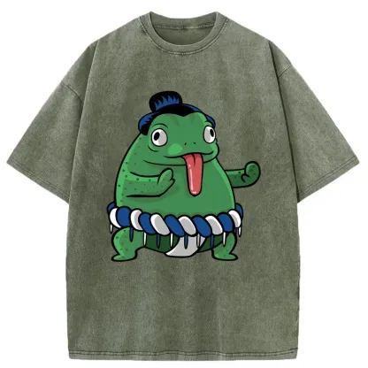 Tokyo-Tiger Sumo Frog Washed T-Shirt