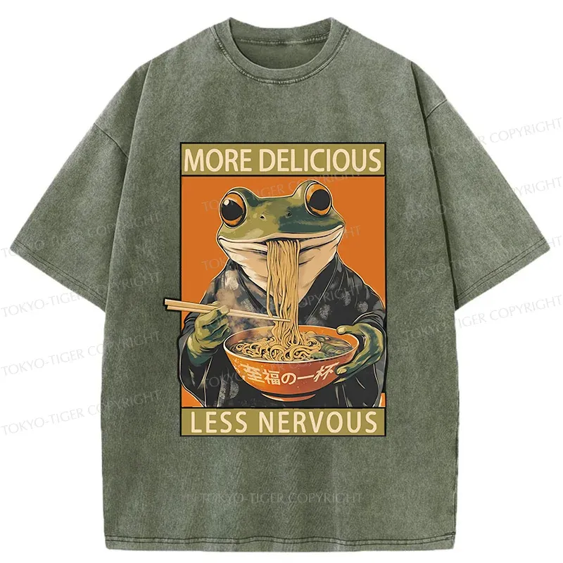 Tokyo-Tiger More Delicious Less Nervous Washed T-Shirt