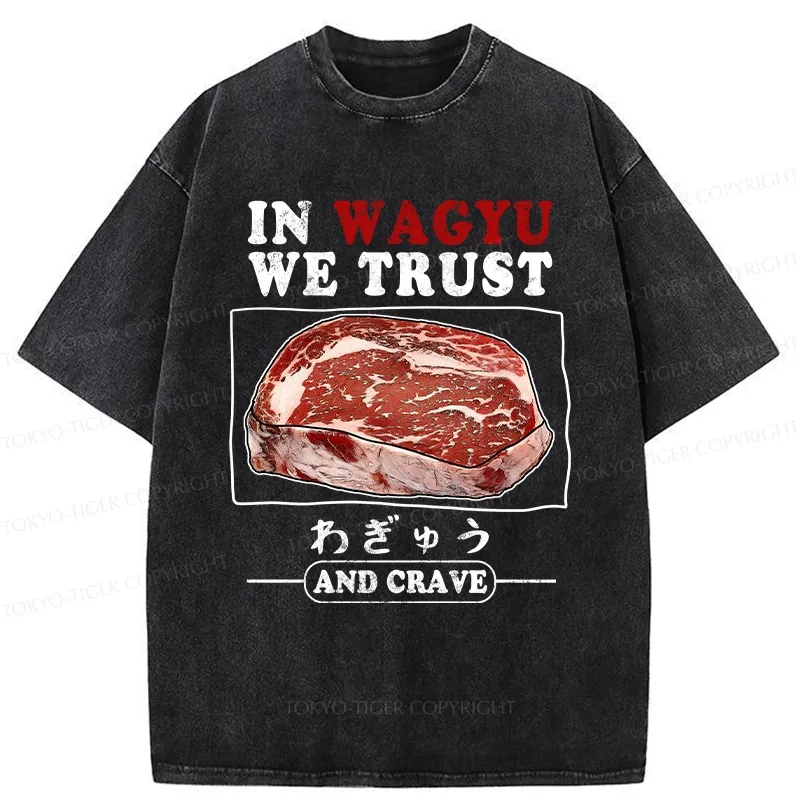 Tokyo-Tiger In Wagyu We Trust Washed T-Shirt