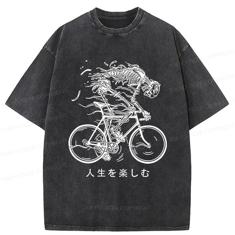 Tokyo-Tiger Heartbeat Rhythm Washed T-Shirt Sale