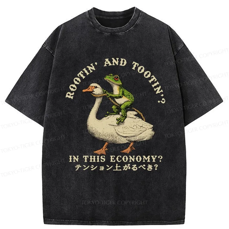 Tokyo-Tiger Should I Be Excited Washed T-Shirt