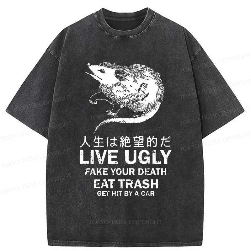 Tokyo-Tiger Life Is Hopeless Washed T-Shirt