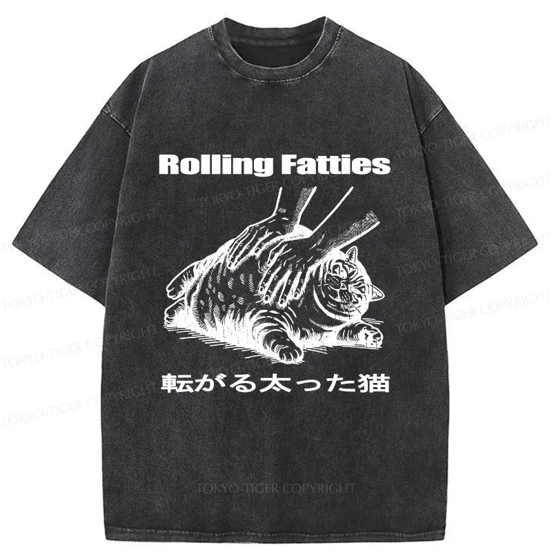 Tokyo-Tiger Fat Cat Washed T-Shirt