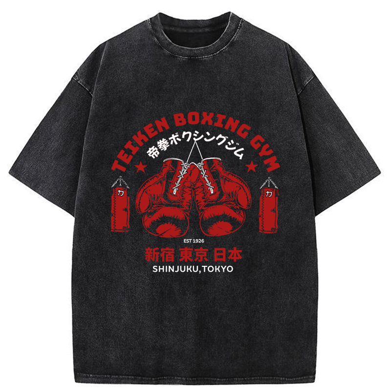 Tokyo-Tiger Shinjuku Boxing Gym Washed T-Shirt