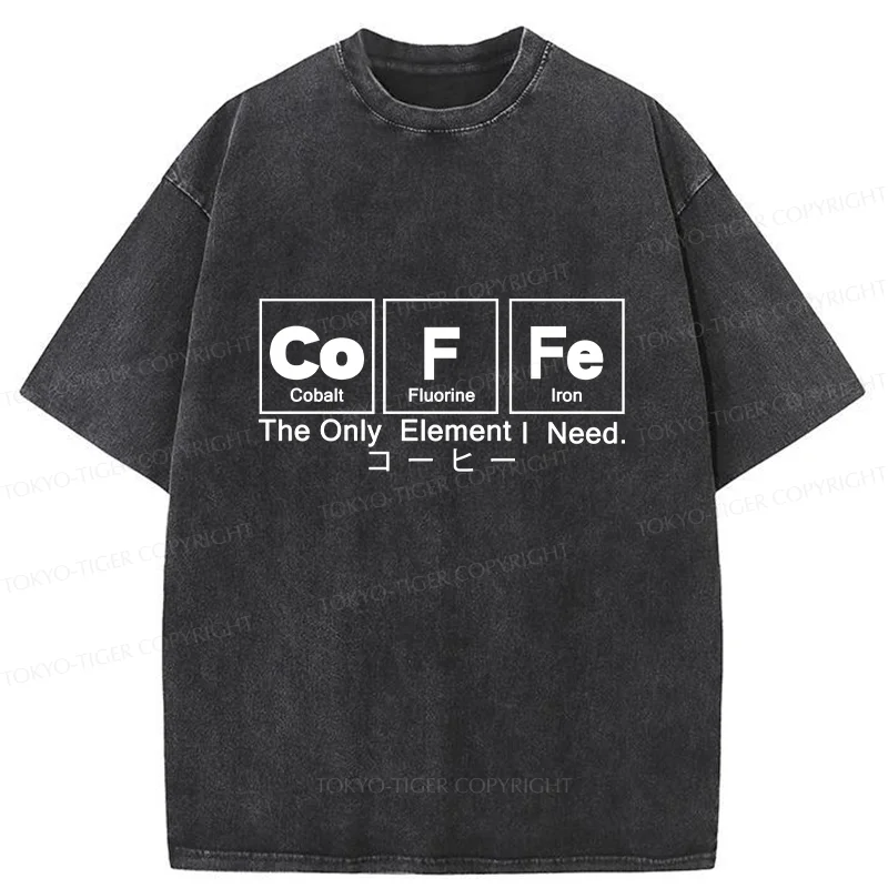 Tokyo-Tiger Water Of Life Funny Washed T-Shirt