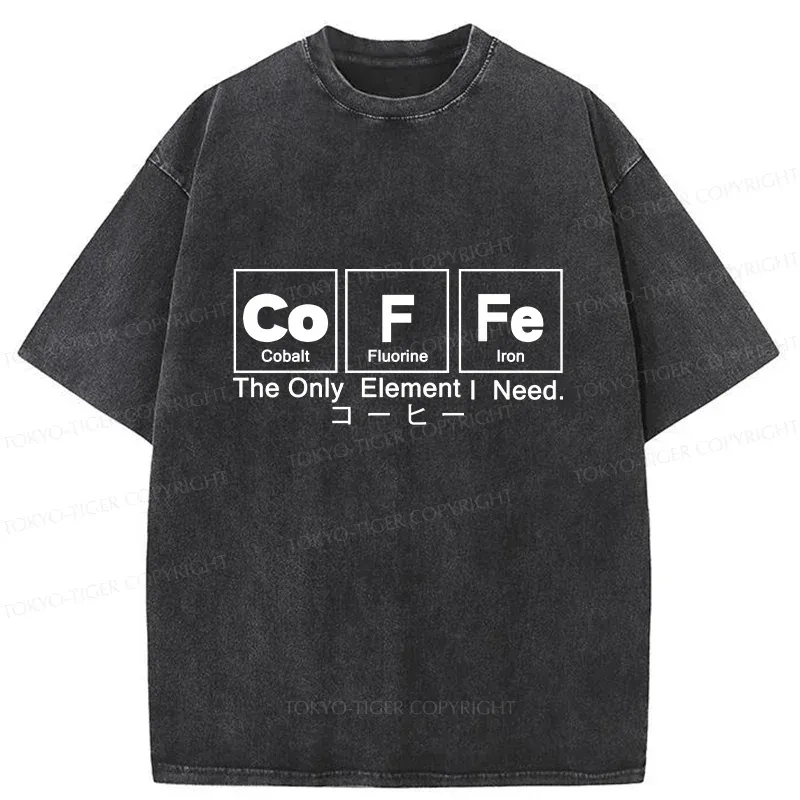 Tokyo-Tiger Water Of Life Funny Washed T-Shirt