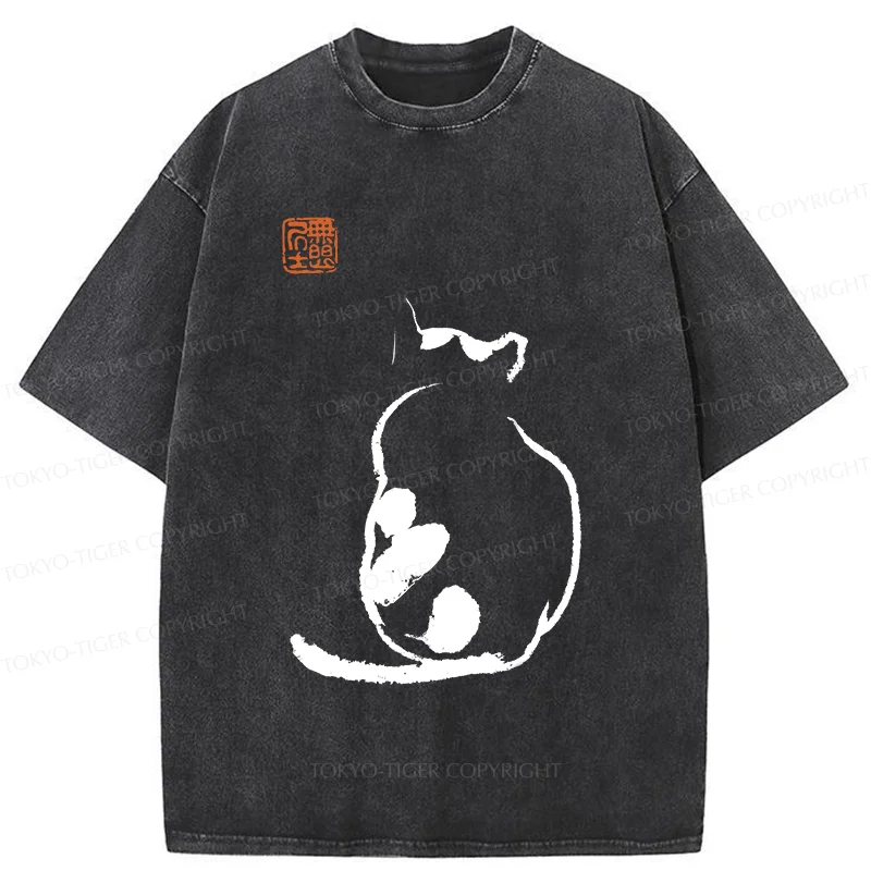Tokyo-Tiger Cat's Back Japan Washed T-Shirt