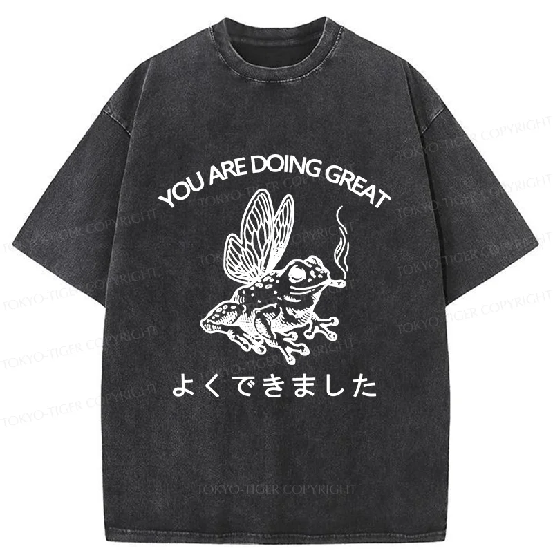 Tokyo-Tiger You Are Doing Great Washed T-Shirt