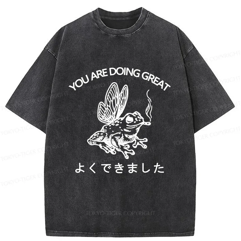 Tokyo-Tiger You Are Doing Great Washed T-Shirt