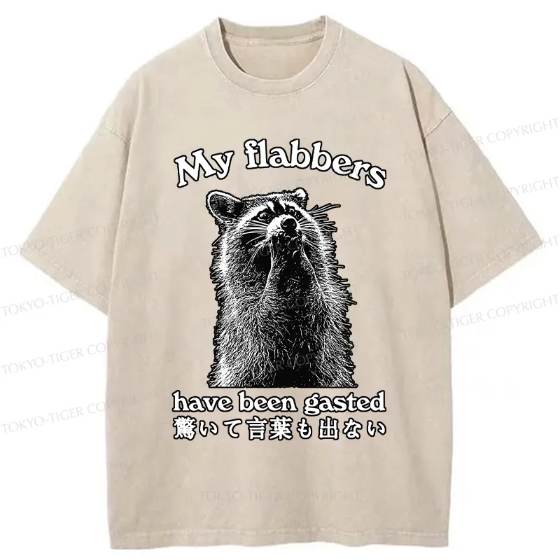Tokyo-Tiger My Flabbers Have Been Gasted Washed T-Shirt