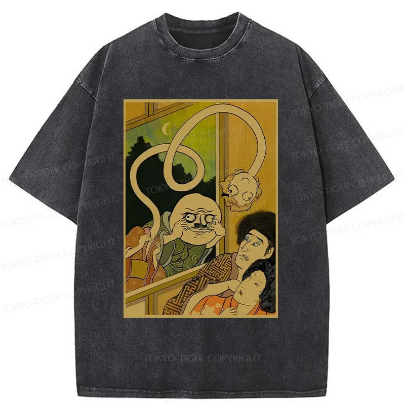 Tokyo-Tiger Heartbeat Rhythm Washed T-Shirt Sale