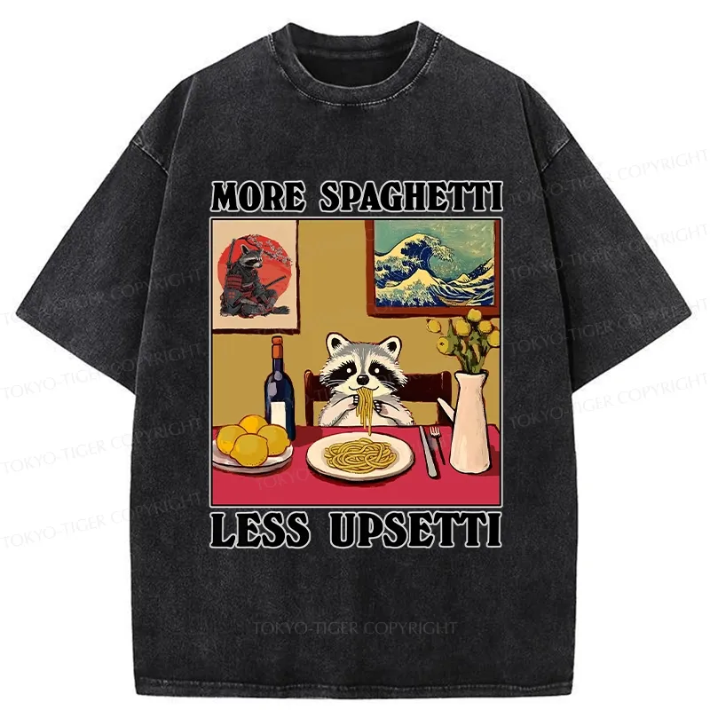 Tokyo-Tiger More Spaghetti Less Upsetti Japanese Washed T-Shirt
