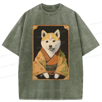 Tokyo-Tiger Elegant Mr. Dog Japan Washed T-Shirt