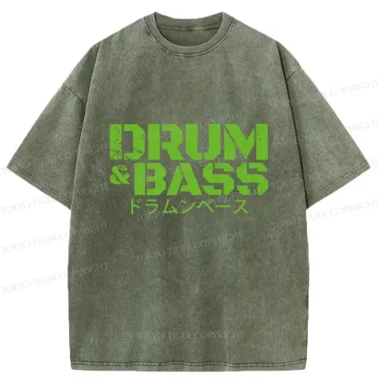 Tokyo-Tiger Drum And Bass Kanji Washed T-Shirt