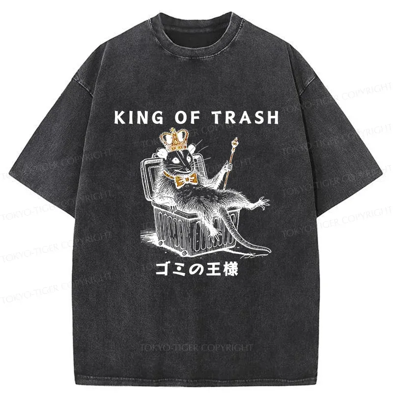 Tokyo-Tiger King Of Trash Washed T-Shirt