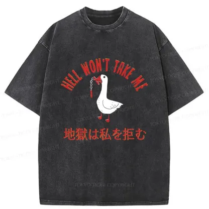 Tokyo-Tiger Goose Rejected By Hell Washed T-Shirt