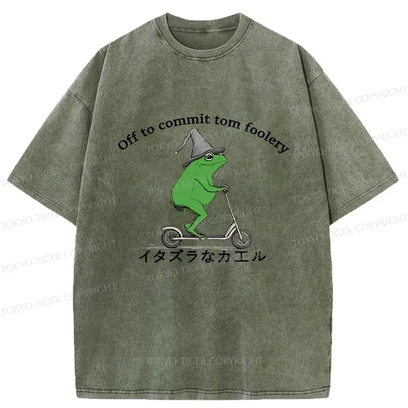 Tokyo-Tiger Stupid Frog Washed T-Shirt