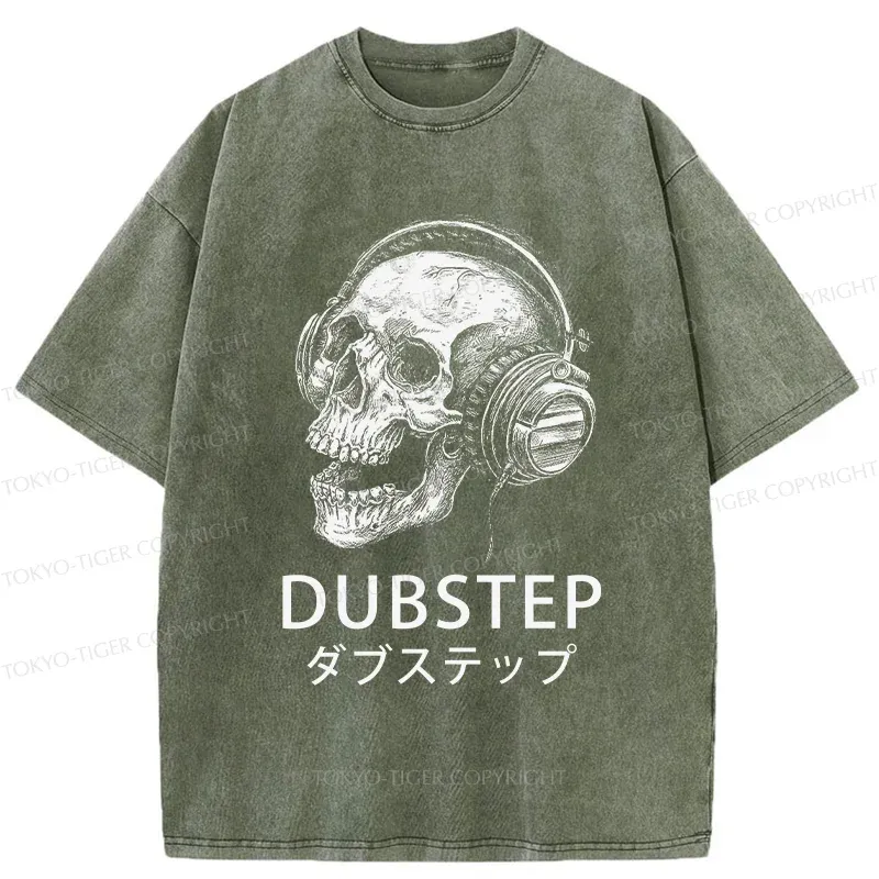 Tokyo-Tiger Dubstep Music Washed T-Shirt