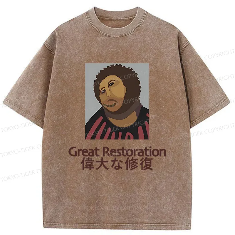 Tokyo-Tiger Great Restoration Washed T-Shirt
