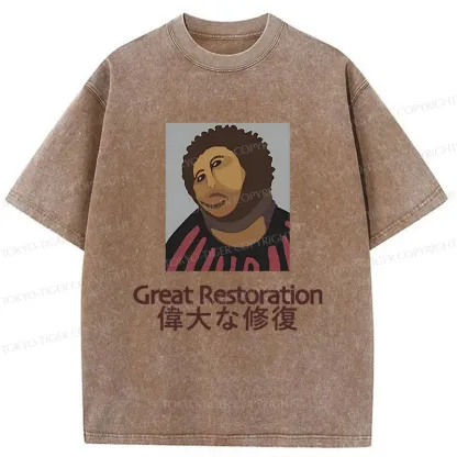 Tokyo-Tiger Great Restoration Washed T-Shirt