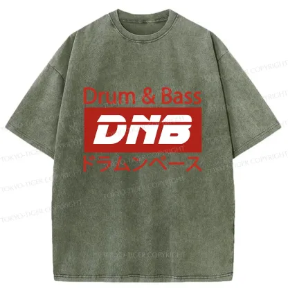 Tokyo-Tiger Drum & Bass Japanese Washed T-Shirt