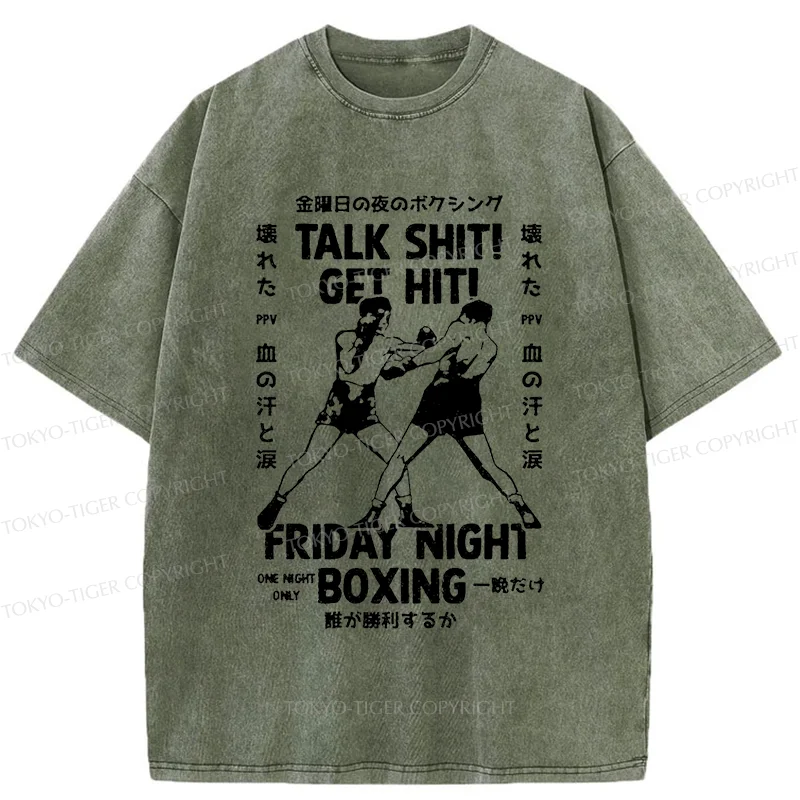 Tokyo-Tiger Friday Night Boxing Washed T-Shirt