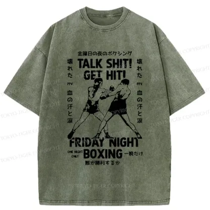 Tokyo-Tiger Friday Night Boxing Washed T-Shirt