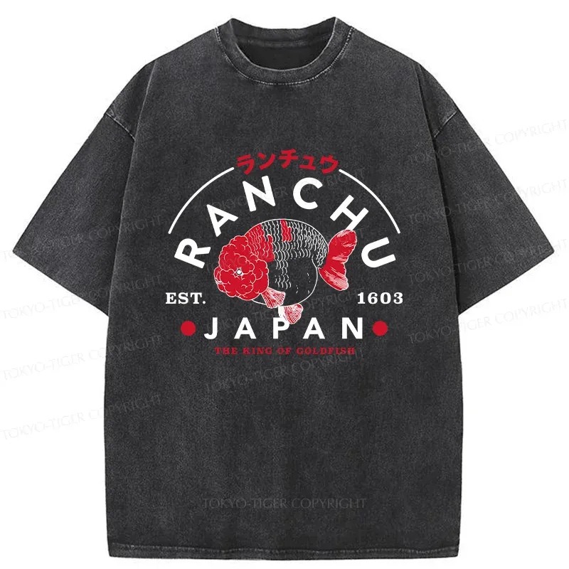 Tokyo-Tiger Japanese Goldfish Washed T-Shirt