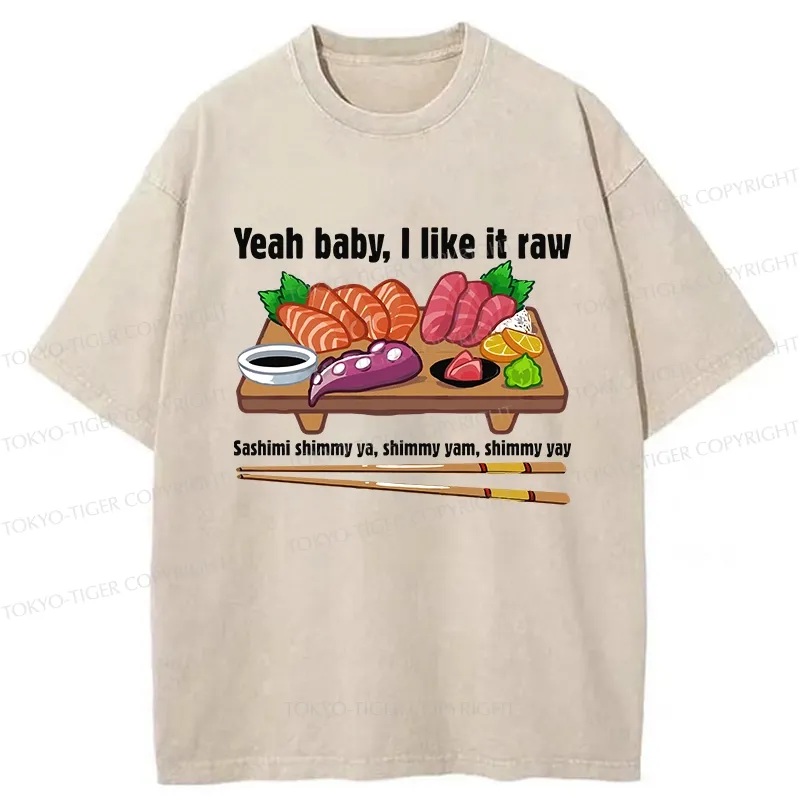 Tokyo-Tiger I Like It Raw Washed T-Shirt
