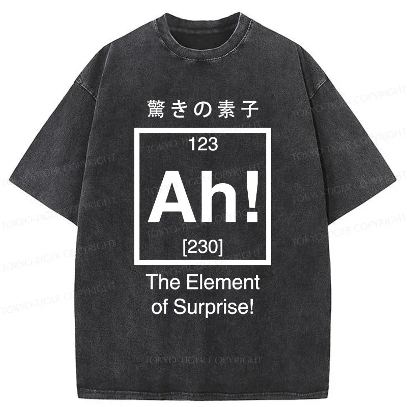 Tokyo-Tiger Element Of Surprise Washed T-Shirt
