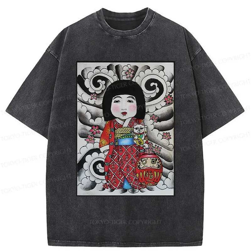 Tokyo-Tiger Sinuous Snake Washed T-Shirt Sale