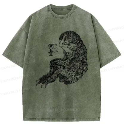 Tokyo-Tiger Japanese Monster Washed T-Shirt