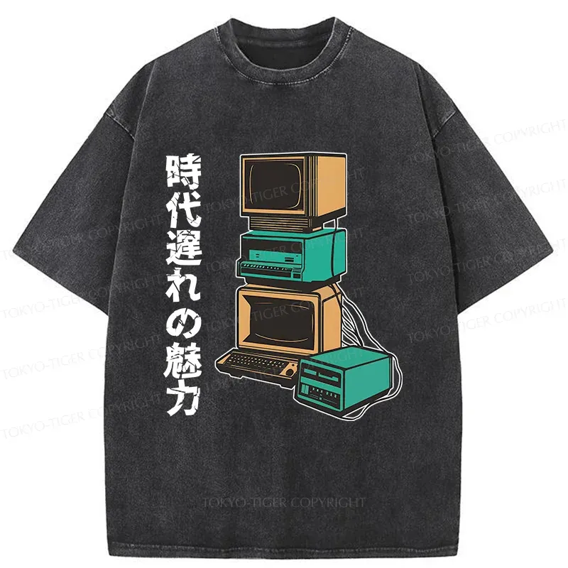 Tokyo-Tiger Outdated Charm Washed T-Shirt