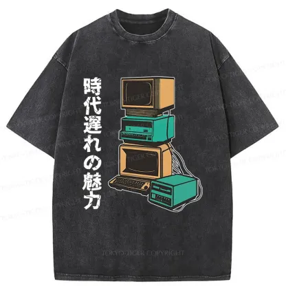Tokyo-Tiger Outdated Charm Washed T-Shirt