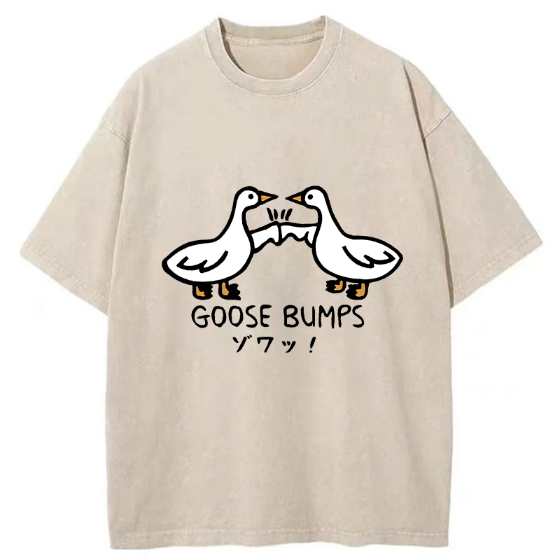 Tokyo-Tiger Goose Bumps Washed T-Shirt