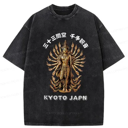 Tokyo-Tiger Senju Kannon Washed T-Shirt