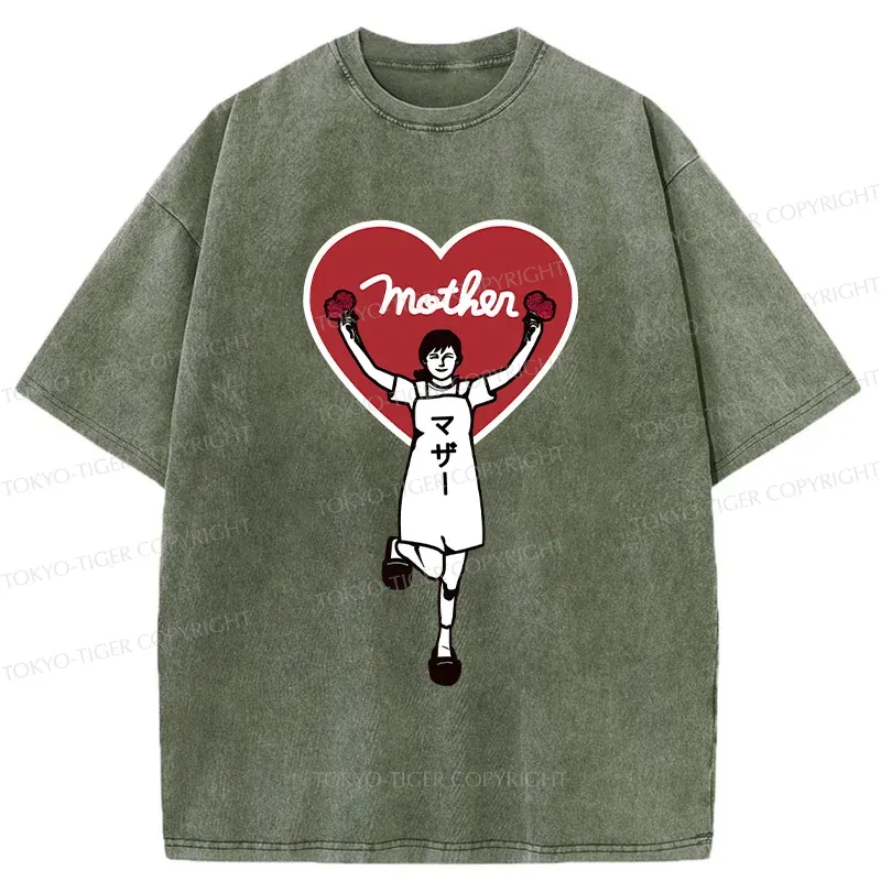 Tokyo-Tiger Celebrate Mother's Day Washed T-Shirt