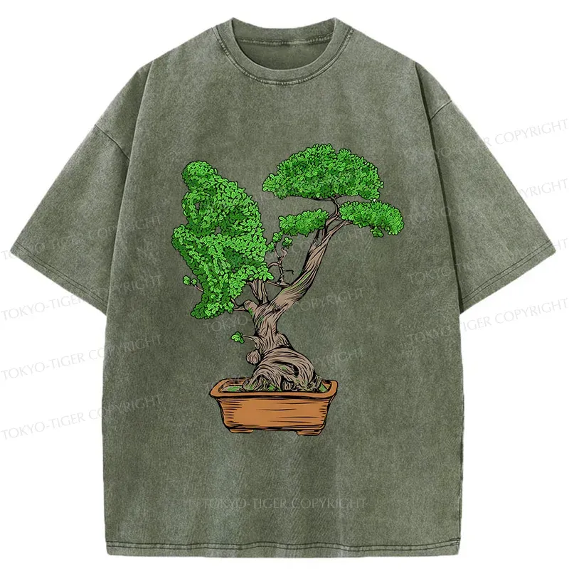 Tokyo-Tiger Contemplative Plants Washed T-Shirt