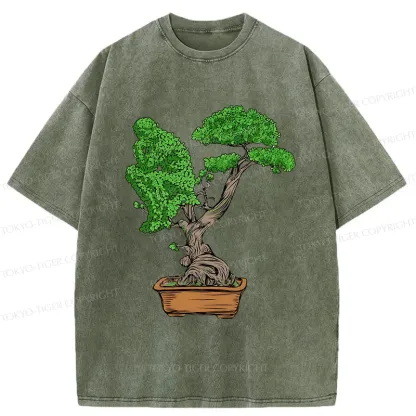 Tokyo-Tiger Contemplative Plants Washed T-Shirt