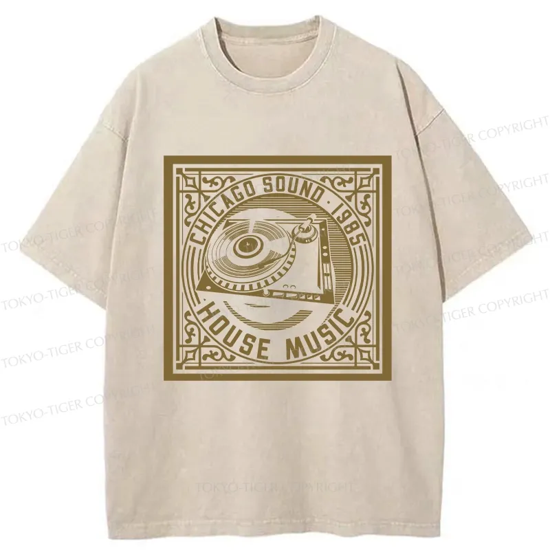 Tokyo-Tiger House Music Washed T-Shirt