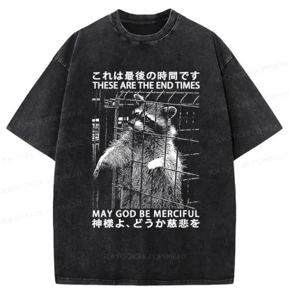Tokyo-Tiger May God Be Merciful Washed T-Shirt