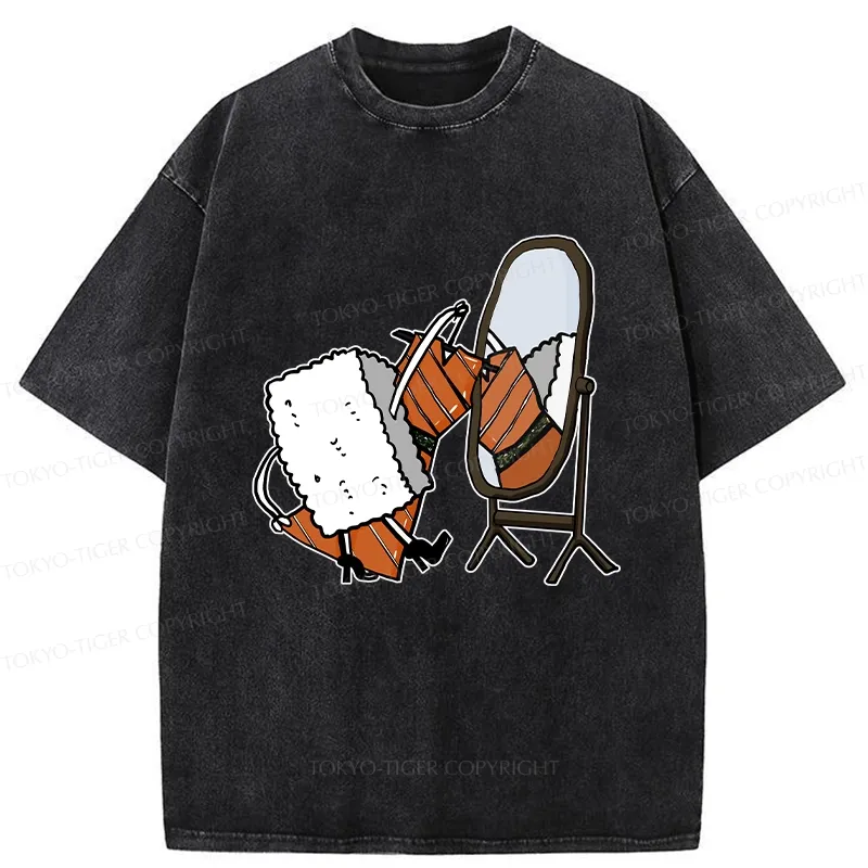 Tokyo-Tiger How About This Skirt Washed T-Shirt