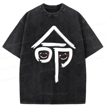 Tokyo-Tiger Japanese Fate Kanji Washed T-Shirt