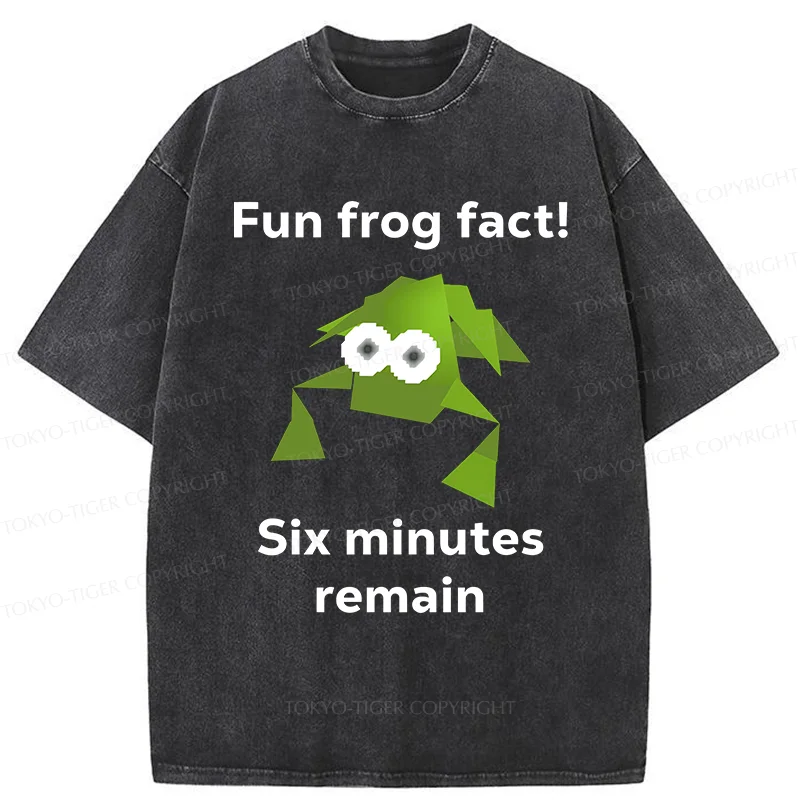 Tokyo-Tiger Funny Frog Kanji Washed T-Shirt