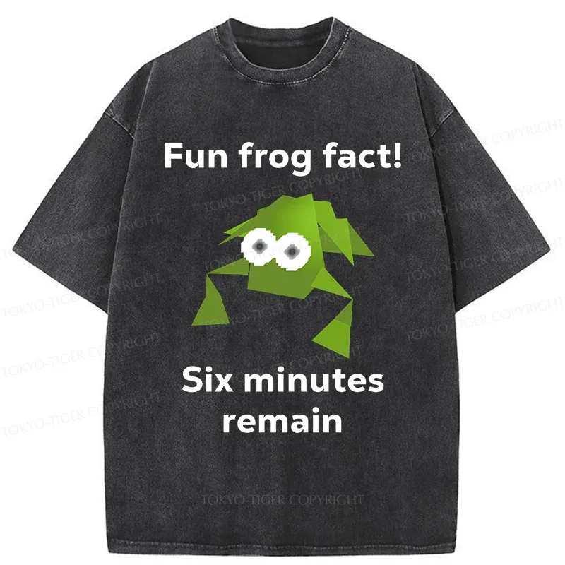 Tokyo-Tiger Funny Frog Kanji Washed T-Shirt