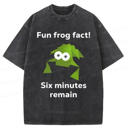 Tokyo-Tiger Funny Frog Kanji Washed T-Shirt