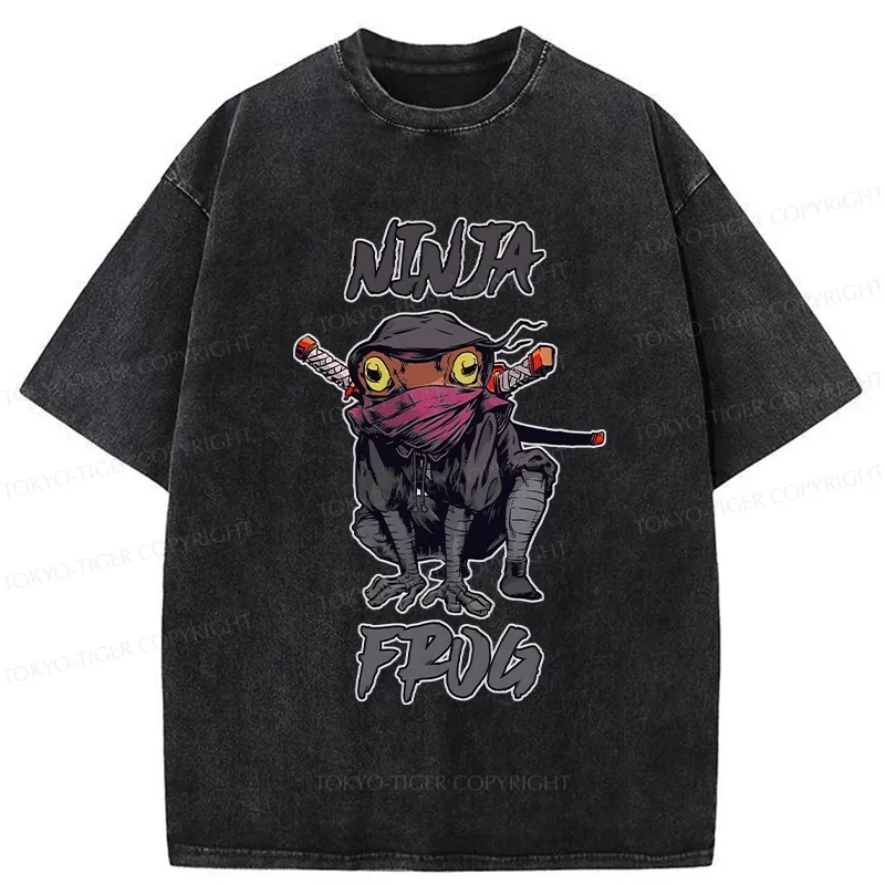 Tokyo-Tiger Ninja Frog Washed T-Shirt
